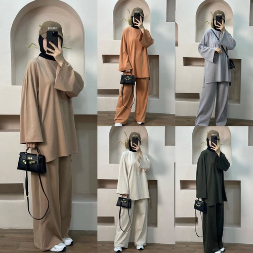 طقم سيدات مكون من قطعتين / C27 أسود