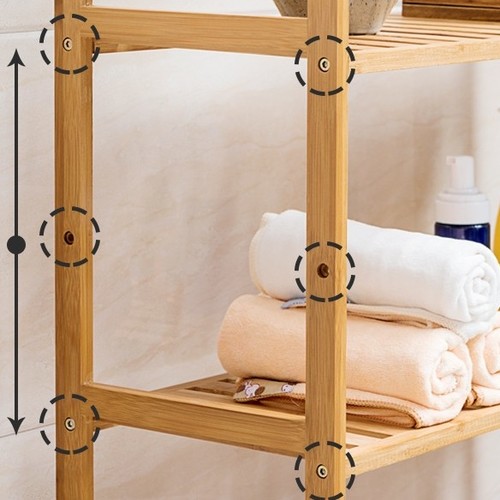 3-tier Bamboo Storage Rack 48x23x67cm U182