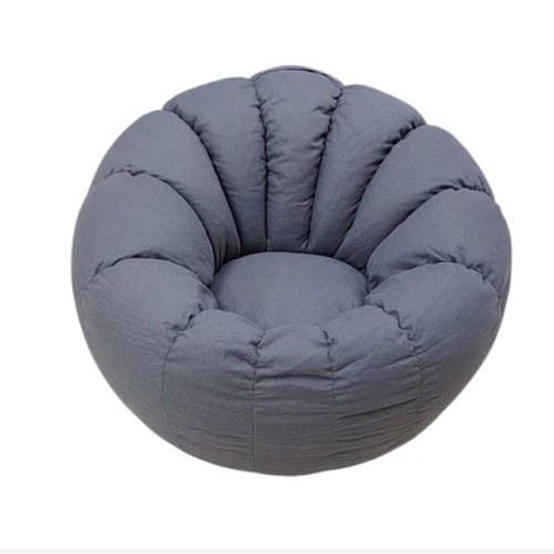 PUMPKIN BEANBAG COUCH 70x70x50CM  - LIGHT GRAY F312/U324