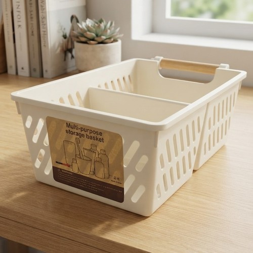 ZA1777 Wooden Handle Plastic Storage Container