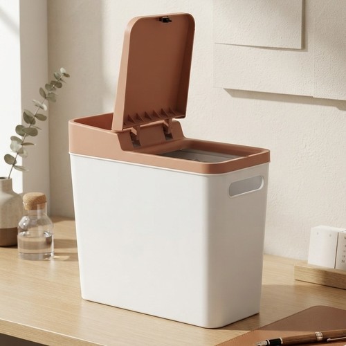 Stylish 9L Bathroom Trash Basket, featuring slim narrow-distance NY-SH212