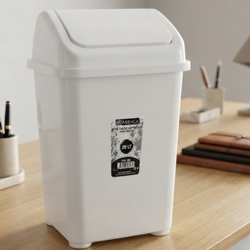 White Plastic Trash 20 Litre NY-SH219