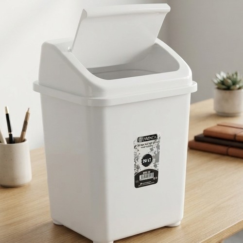 White Plastic Trash 20 Litre NY-SH219