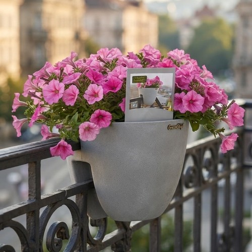 Rose pot custom design to be fixed on the NY-SH376 fence or handrails
