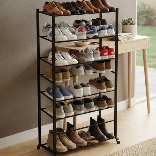 7 Layer Plastic Shoe Shelf NY-SH422