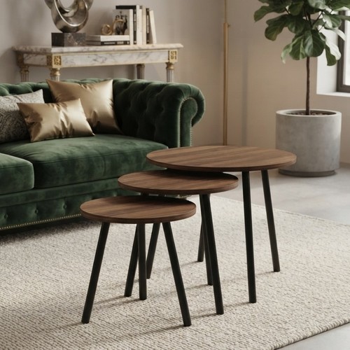 3 Overlapping Kit Tables for Coffee NY-SH523 Coffee Shopping NY-SH523