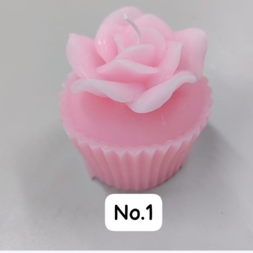 شمعة على شكل كب كيك زخرفية 6 سم BO997