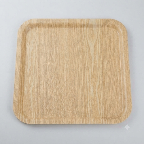 Rectangular serving tray with an elegant wooden design NY-ZM639