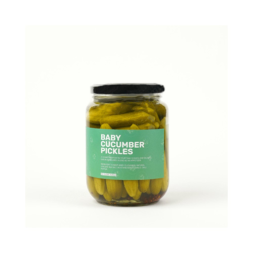 Al Mahharah - Baby Cucumber Pickles - Kuwait - Baby cucumber pickles

Ingredients: Kuwaiti baby cucumber, natural vinegar, sea salt, mustard seeds, garlic, chili pepper.


 A yummy addition to your daily dishes and salads can be consumed alone as an appetizer.


 No Added Sugar