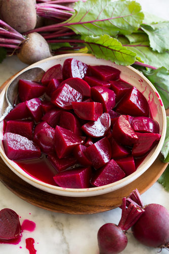 Healthy Beetroot Pickles - Ingredients: beets, natural vinegar, organic sea salt, mustard seeds, red pepper, cumin, seeds.