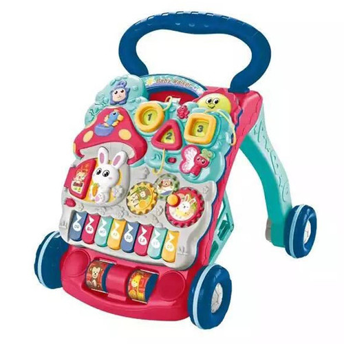 Walking chair - A walker to teach the child to walk quickly and easily move easily with educational toys and musical sounds