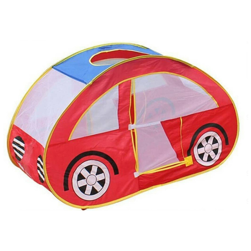 car tent - Car colored tent 
 With 100 balls 
 Suitable room 
 You don't need a big place 
 The child has fun with the tent full of balls 
 A mixture of ancient and modern times 
 The size is approximately 90 cm x 60 cm height 60 cm