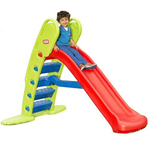 LITTLE TIKES GIANT SLIDE - The Little Tikes Easy Store Giant Play Slide features easy steps for climbing, a gentle slope, and a wide base for stability. Set this slide in your backyard and let your little one enjoy the fun of climbing and sliding. The Easy Store Slide unlocks and folds for convenient storage. Specifications 180cm long slide with unique steps & built in handles for support and safety. Wide base for stabilityFolds for easy storage. Additonal Information 3 Years and above