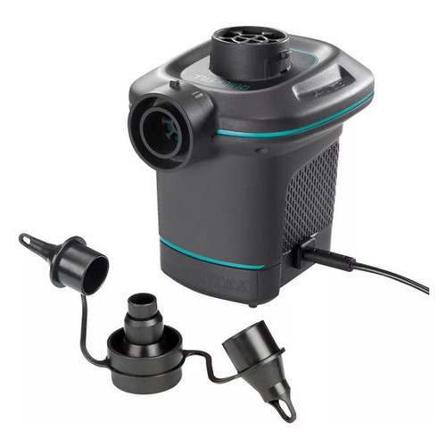 INTEX Quick-Fill AC Electric Pump - Product Features: Quick-Fill Electric Pump 3 Interconnecting nozzles CE approved 220-240 volt Compact pump Can be used for inflating and deflating.