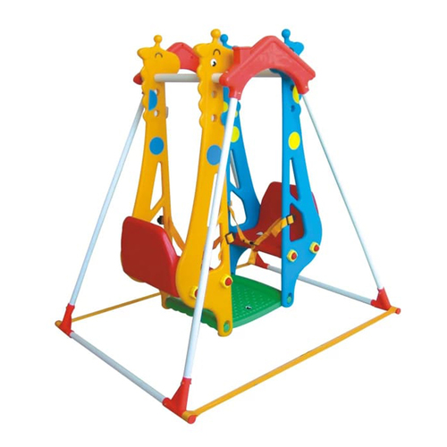 Double plastic giraffe swing - Double plastic giraffe swing 
 The large size is suitable for homes with many children. Two people can be seated at one time 
 Plastic swings for children from one year to two years with two seats. 
 Face to face safety seats 
 The strength lies in the giraffe and on the chair. Free from plastic unit 
 The swing section is not too high for the baby's safety. It can be easily assembled by yourself 
 Size: 127 x 95 x 120