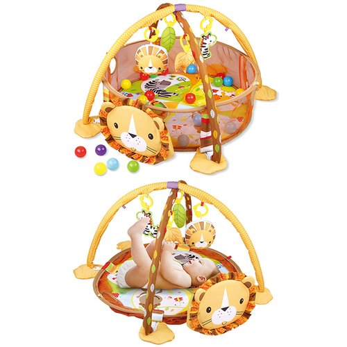 3 in 1 lion activity gym baby playgym playmat & ball pit - 3-In-1 Lion Activity Gym Baby Mattress & Ball Pit