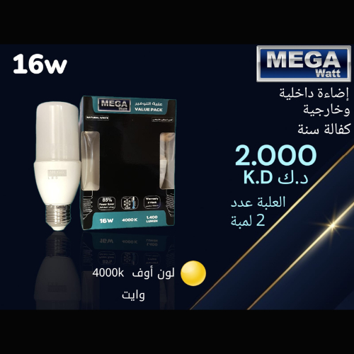 Indoor and Outdoor Lighting 16 W