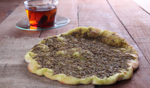 Manoosha Zaatar - Prepared from the finest Zaatar.
Preparation time 12 minutes