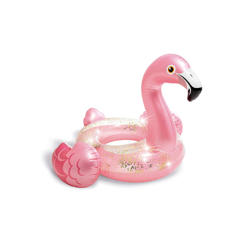 Toys Castle  - INTEX GLITTER FLAMINGO TUBE - SIZE: 89 X 71 CM