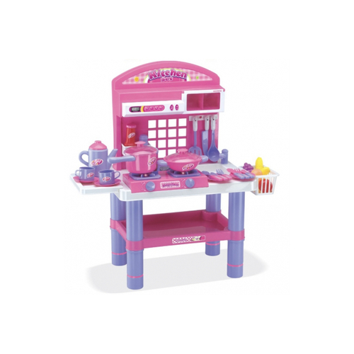 KITCHEN PLAY SET - INCLUDES ACCESSORIES 
- AGE: 3+