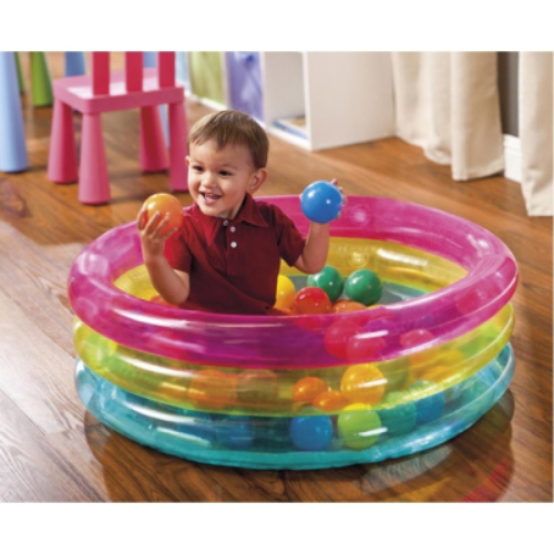 INTEX BABY BALL PIT - - INCLUDES 50 COLOR BALLS - SIZE: 86*25 CM
- AGE:1-3