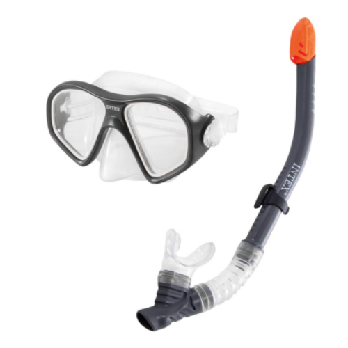 INTEX DIVING SET - - MASK & EASY FLOW SNORKEL