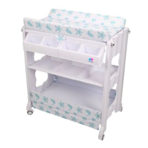 Changing Table with Bathtub - Changing Table with Bathtub specially designed to support both baby and new mother

-Compact and easy to store when folded

-Soft and removable comfort-mattress

-Four wheels, easy to move over