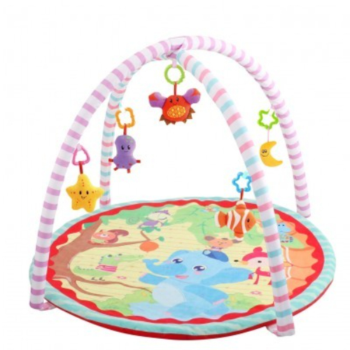 BABY PLAYING MAT - Develops baby motor skills, visual abilities
- Simulate your baby touch, kick and craw
Includes toy bar