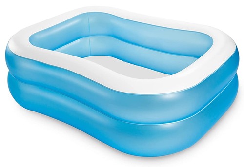 INTEX SWIM CENTER FAMILY POOL 203x152x48cm - Make a splash this summer with the Intex Swim Center Family Pool! The wide side walls allow for maximum play room, and two air chambers, each with a combo valve, make inflation and deflation a breeze. Your family and friends can keep cool and enjoy this fun pool, all summer long! 
 SIZE: 203x152x48cm