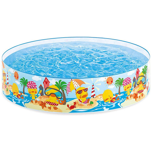 INTEX DUCKLING SNAP SET POOL - Allow kids to enjoy that pool or beach this summer without worrying with this easy set snap set pool. Check out other Intex collectios for more fun and excitement.