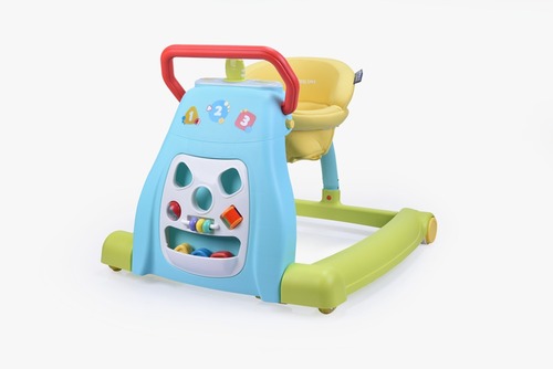 2 IN 1 BABY WALKER - -SAFETY BREAK  -EASILY ADJUSTS TO 3 HEIGHT LEVELS  -WHEN SEAT REMOVED, CAN BE USED AS A BABY WALKER