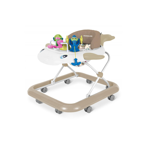 MAMALOVE WHALE WALKER - 4 HIGHT LEVEL ADJUSTMENTS - WASHABLE PAD - SOUND, LIGHT, AND TOY TRAY