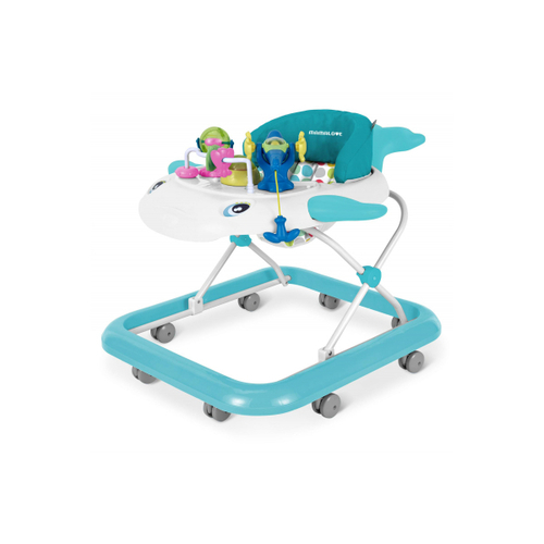 MAMALOVE WHALE WALKER - 4 HIGHT LEVEL ADJUSTMENTS - WASHABLE PAD - SOUND, LIGHT, AND TOY TRAY