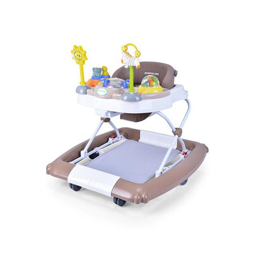 2 IN 1 BABY WALKER - -CAN BE USED AS A ROCKER  -ADJUSTS TO 3 HIGHT LEVEL  -WASHABLE PAD - SOUND, LIGHT AND TOY TRAY