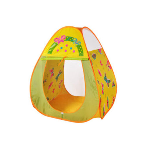 Kid Balls Playpen - Ching Ching’s colorful ball house square is fun, easy to use and portable with a curtain for a door that could be rolled up and fixed by a tie. When the curtain is put down, it could be fixed by velcro.  Convenient storage bags included.No pole or assembly is required.With 100 multi-color balls.