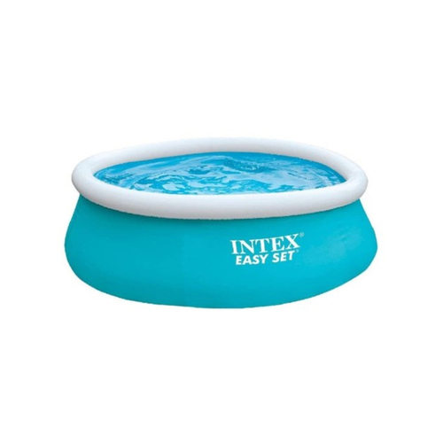 INTEX 183 X 51 CM EASY SET POOL - Make a splash all summer long with the Intex Easy Set pool. This pool is incredibly easy to assemble, easy to maintain, and fun to own. Simply spread out on a level ground, inflate the top ring, fill the pool with water, and enjoy the fun.Water capacity: 232 gallons (80%) Constructed with puncture-resistant 3-ply material Ready for water in 10 minutes Pool Pump Sols Separately.