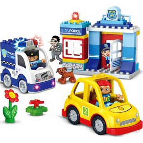 Police Station Playset with Cars & Figures
