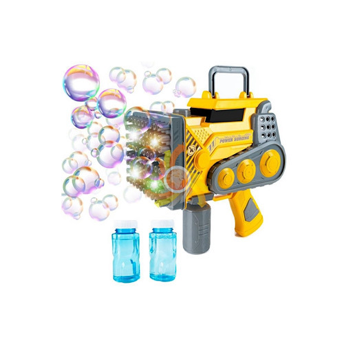 Engineering Bubble Machine - A fun bubble toy shaped like an engineering car that produces hundreds of colorful bubbles with its 80-hole design, adding joy and excitement for kids with an engaging play experience.
