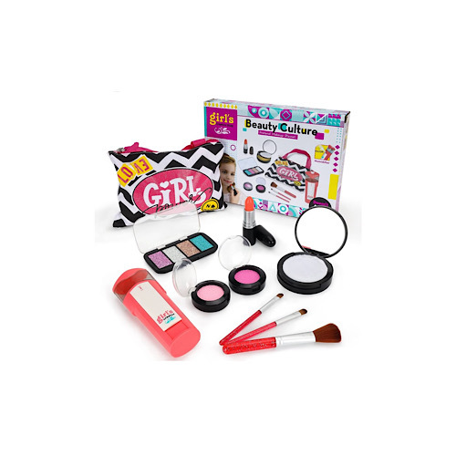 Beauty Culture - A fun and safe pretend makeup set for little girls, featuring realistic-looking beauty accessories that create a true-to-life play experience! It encourages imagination, creativity, and lets kids enjoy role-playing just like grown-ups.