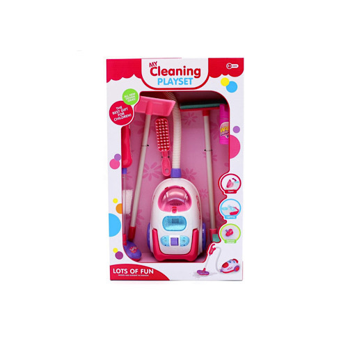 My Cleaning Playset - A fun cleaning playset featuring a toy vacuum cleaner and various cleaning tools, designed to let kids imitate real cleaning in a safe and enjoyable way! It encourages organization, responsibility, and imaginative play with bright colors and a realistic design that keeps kids entertained for hours.