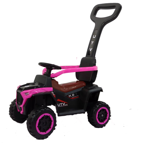 UTV Push Car - Adventure awaits! This stylish UTV-style push car brings excitement and fun with its rugged four-wheel design, comfortable seat, and parent handle for full control. The perfect ride for little explorers ready to roll in style and safety!