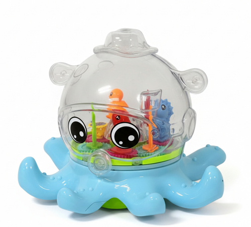 Musical Octopus Toy - A fun octopus toy designed for kids with colorful lights and music to make playtime more exciting. It features attractive ocean-themed designs and moving parts that help capture children’s attention and stimulate their senses during play.