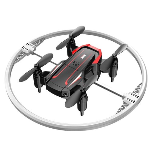 Remote Control Drone - A compact remote control drone featuring colorful lights and a modern design. It offers an exciting flying experience with the ability to perform spins and aerial movements, making it great for fun outdoor play.