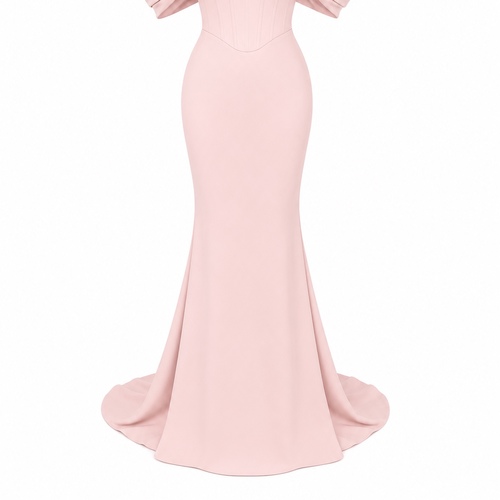 Blush Couture Corset Evening Gown