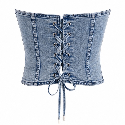 Structured Denim Corsest