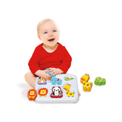 Matching Animals - matching animals A lovely product for your child to start learning about new shapes and colours. Kids develop problem-solving skills by placing, picking up, sorting and matching shapes. 6 fun animal characters! Product Description: Supports child\