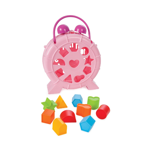 Clock With Shapes (Pink) - Clock with shapes An elegant product that supports your child\