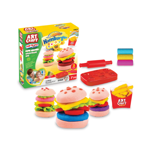 Burger Mud (150 Gr) - burger mud (150 gr) Burger clay set 150 grams for your child to spend an enjoyable and entertaining time, develop his imagination and develop his manual skills. Product Description: It consists of 3 colors of clay and 3 pieces Stylish and distinctive design Safe raw material suitable for baby\