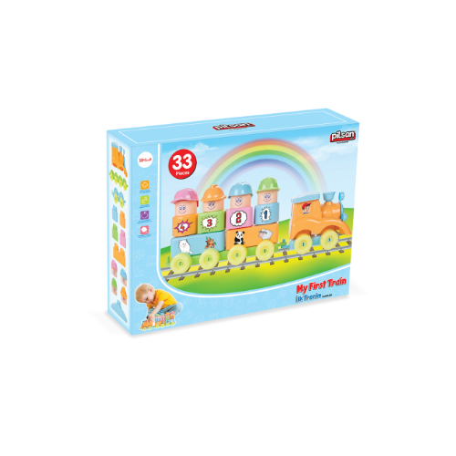 Kids Hobby  - The beautiful Train - The train A train with a track, in which your child has fun and increases his imagination and creativity. Product Description: Age of use 36+ months Safe raw material suitable for baby\