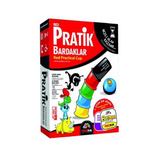 Weird Colored Mugs - Weird colored mugs It is a great game for family entertainment! How about having fun with your kids! Then this game is for you! A game that contributes to developing intelligence, strengthening attention and concentration, and developing analytical thinking skills, in addition to contributing to developing visual and spatial intelligence and developing social skills. A game that everyone can play for kids and adults. Open the cards and start creating shapes with cups! How to Play: Each player first gets 4 cups (yellow, red, blue, green and black), then all the cards are placed face down, and a bell is placed next to the cards in the middle at an equal distance from all players. The game starts when one of the players reveals the top card, this card shows the players the order of the colors and the order of the cups, the role of the players is to arrange the cups in that order. The first player to complete the task presses the buzzer.   It is checked whether the player who hits the buzzer first has done the task correctly. If the cups are in the correct order and colour, the player is entitled to receive the reveal card. At the end of the game, the player who collects the most cards wins the game. Product Description: 30 cups in 5 different colors   55 illustrated task cards 1 bell Number of players: 2 or more Stylish and distinctive design Safe raw material suitable for baby\